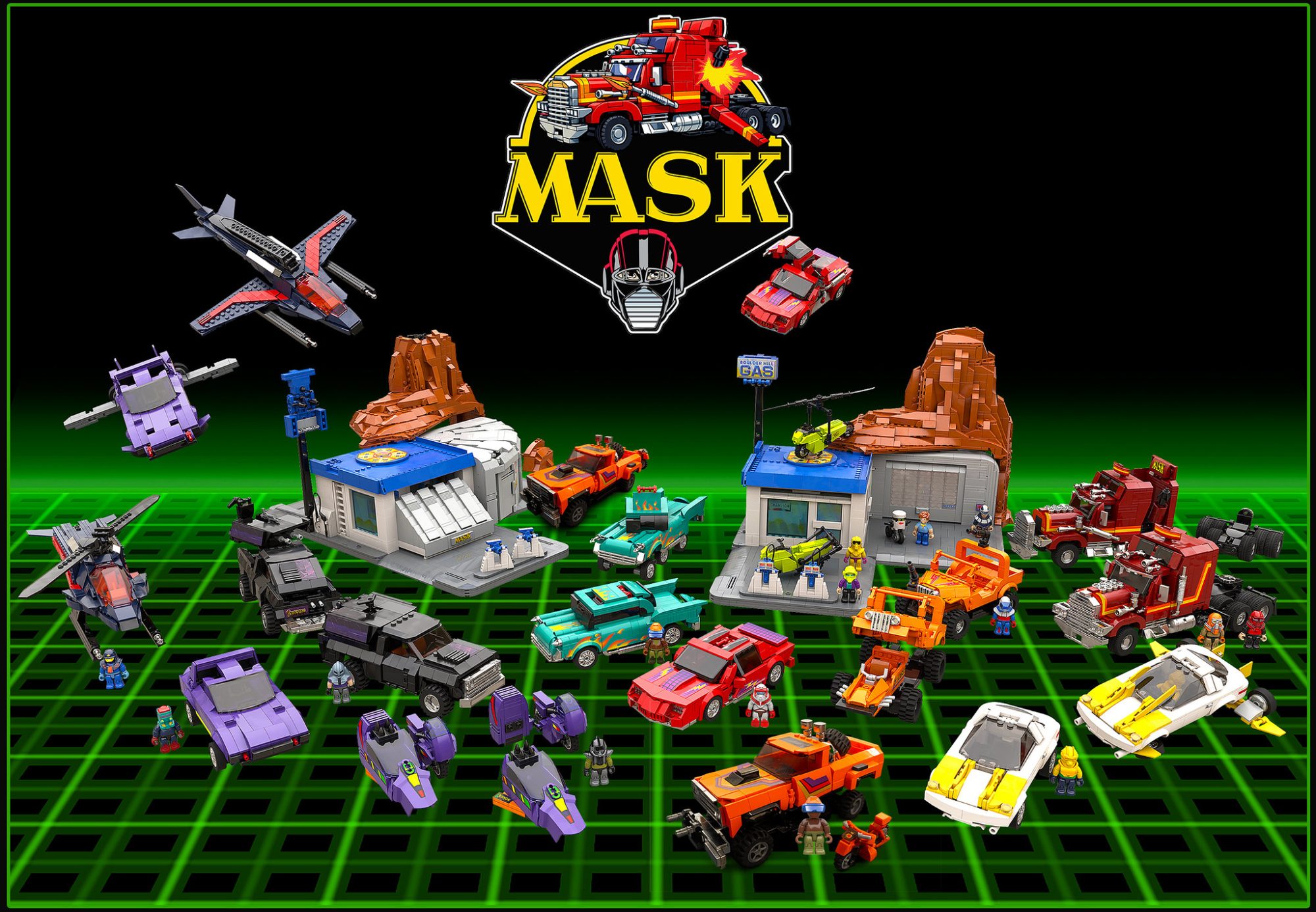 This LEGO® M.A.S.K. MOC Brings a Forgotten 80s Cartoon Back to Brick Life