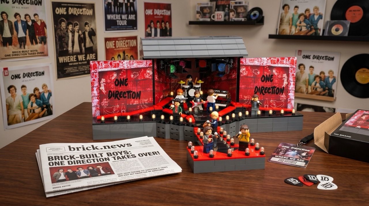 One Direction em LEGO: palco do concerto em Wembley recriado em tijolos
