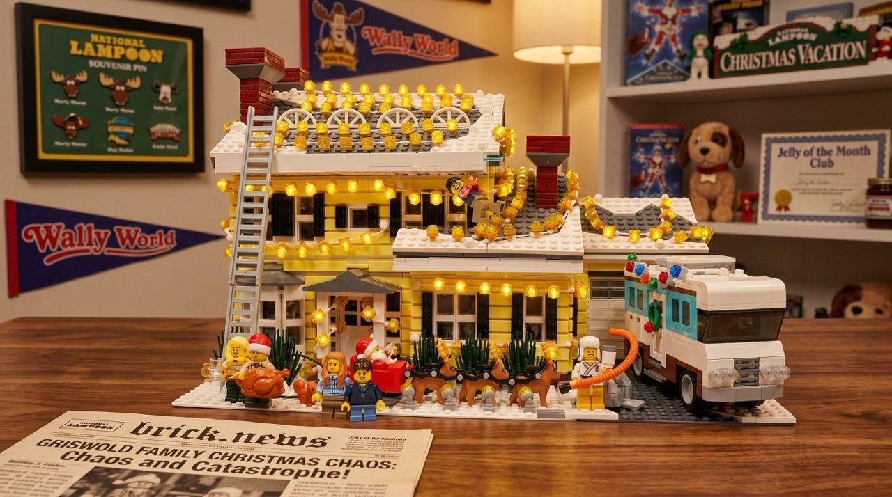 LEGO® Christmas Vacation Griswold House aprovado: a casa do filme feita em tijolos