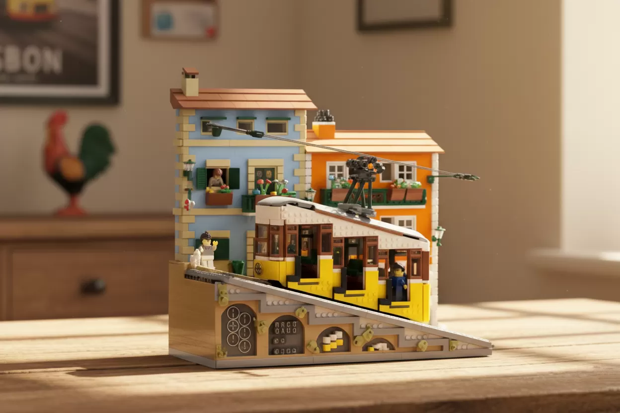 Lisbon’s Steepest Ride Finds New Life in LEGO