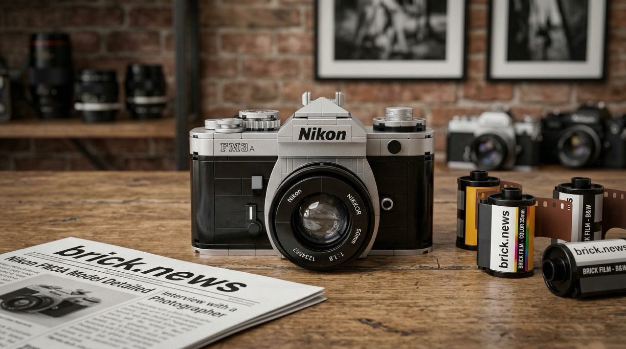 LEGO® Nikon FM3A: a máquina fotográfica analógica ganha vida em tijolos