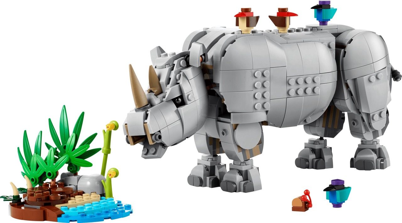 LEGO® Creator 31171 Wild Animals: Meet the Majestic Rhino and Its Feathered Friends