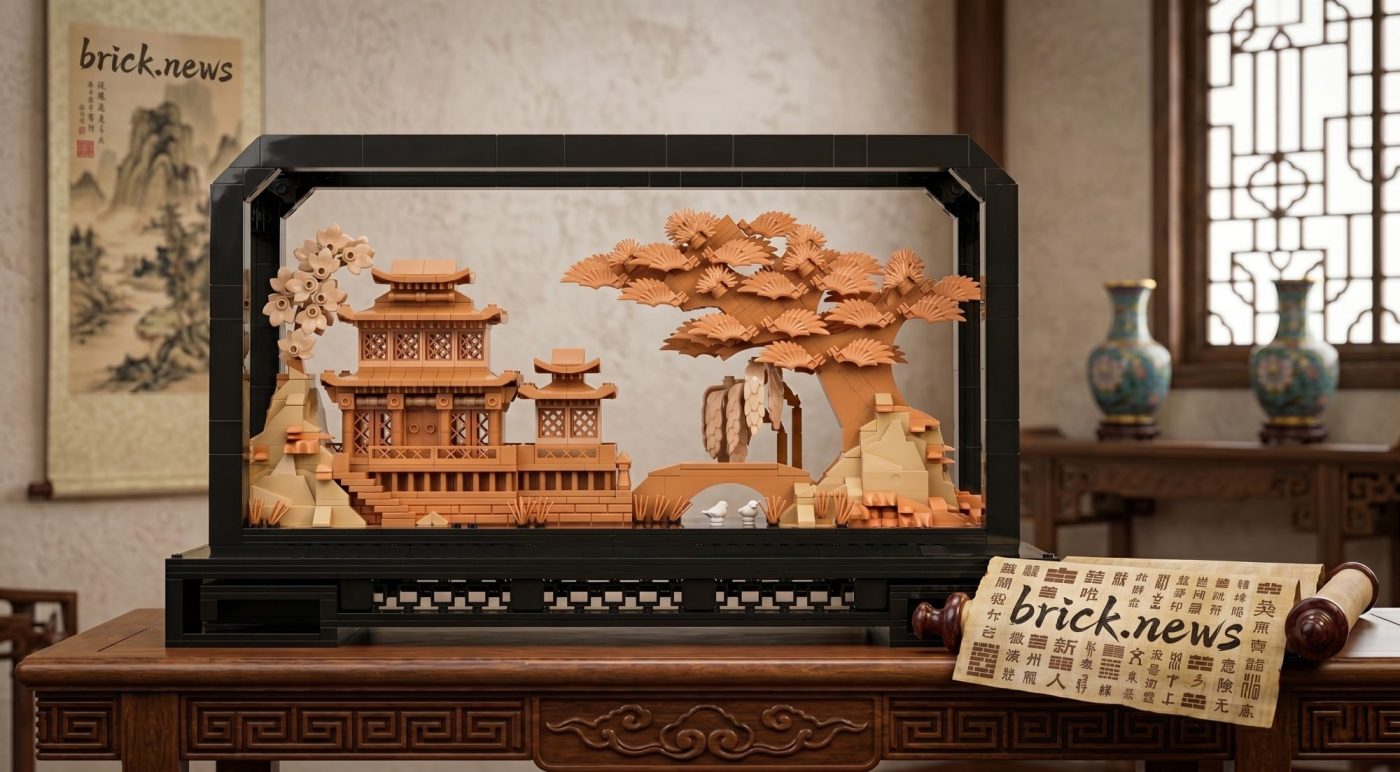 Chinese Cork Carving Art atinge 10.000 apoiantes: uma obra-prima em miniatura com tons LEGO® quentes