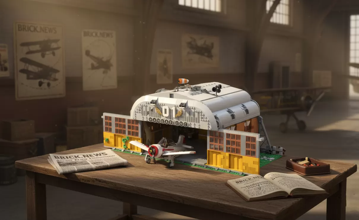 Old Flying Club & Hangar: o hangar Art Deco que conquistou os fãs no LEGO® Ideas