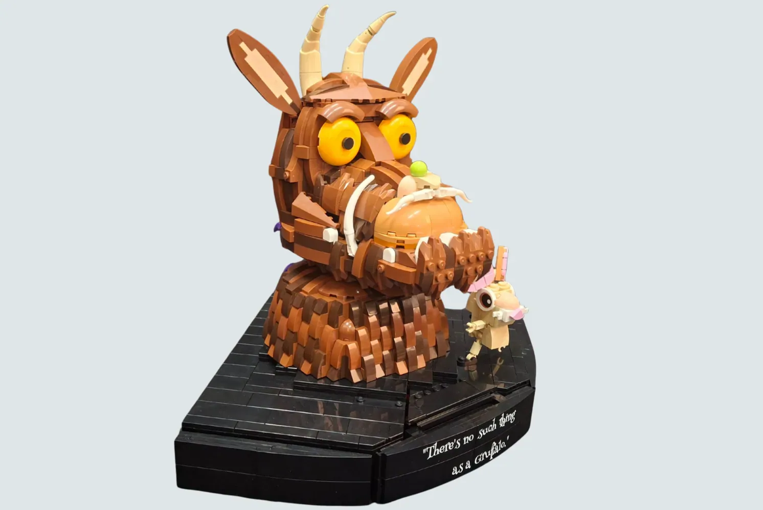 A 2,100-Piece LEGO® Gruffalo That Doubles as a Bookend