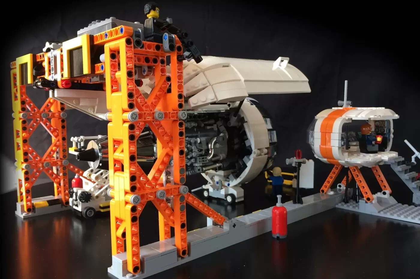 Aircraft Engine Workshop Reaches 10K on LEGO® Ideas with Working Turbofan at Minifigure Scale — aircraft engine workshop r…