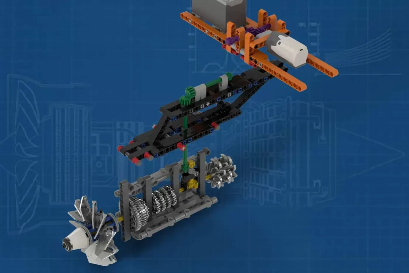 Aircraft Engine Workshop Reaches 10K on LEGO® Ideas with Working Turbofan at Minifigure Scale — aircraft engine workshop r…