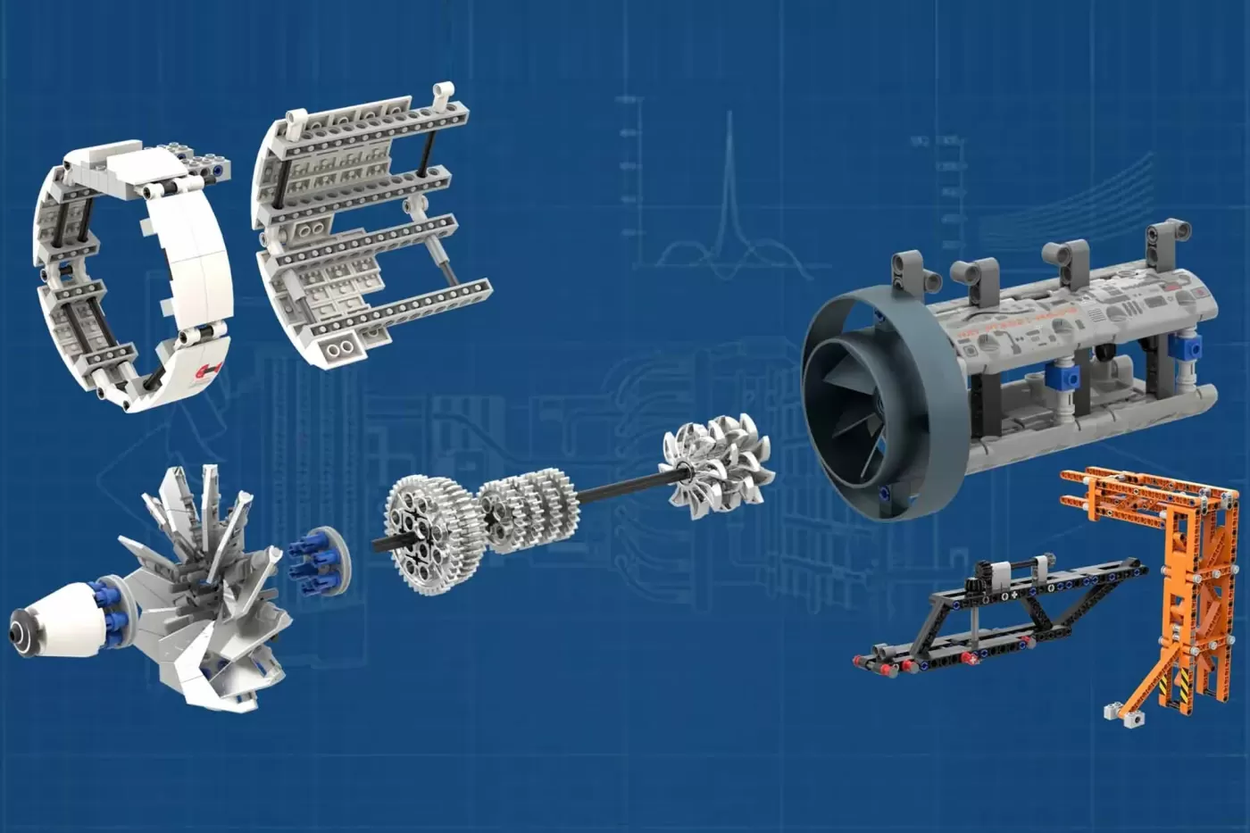 Aircraft Engine Workshop Reaches 10K on LEGO® Ideas with Working Turbofan at Minifigure Scale — aircraft engine workshop r…