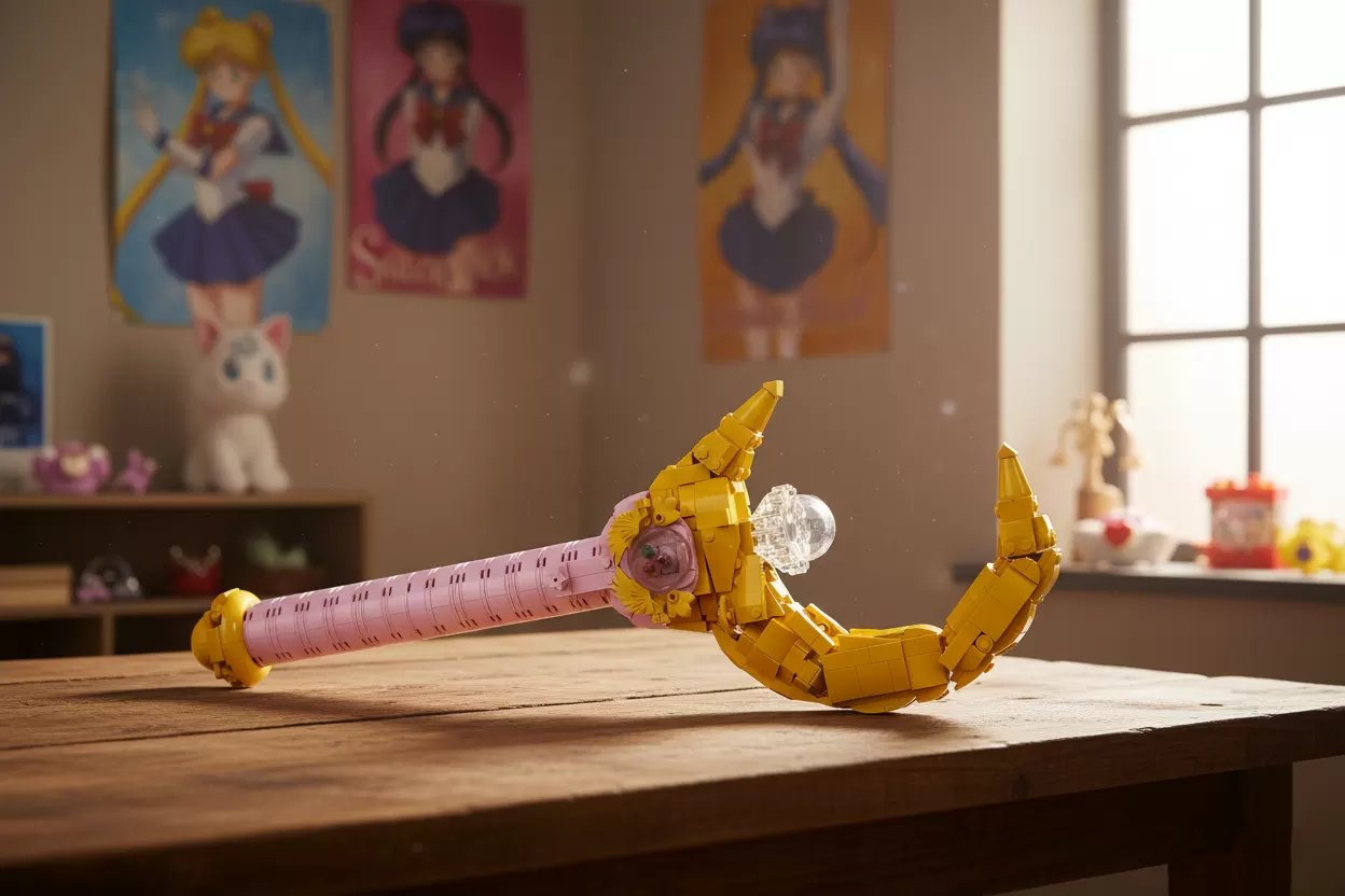 LEGO® Sailor Moon: o Star Luminous Rod em tijolos com 25 cm de magia