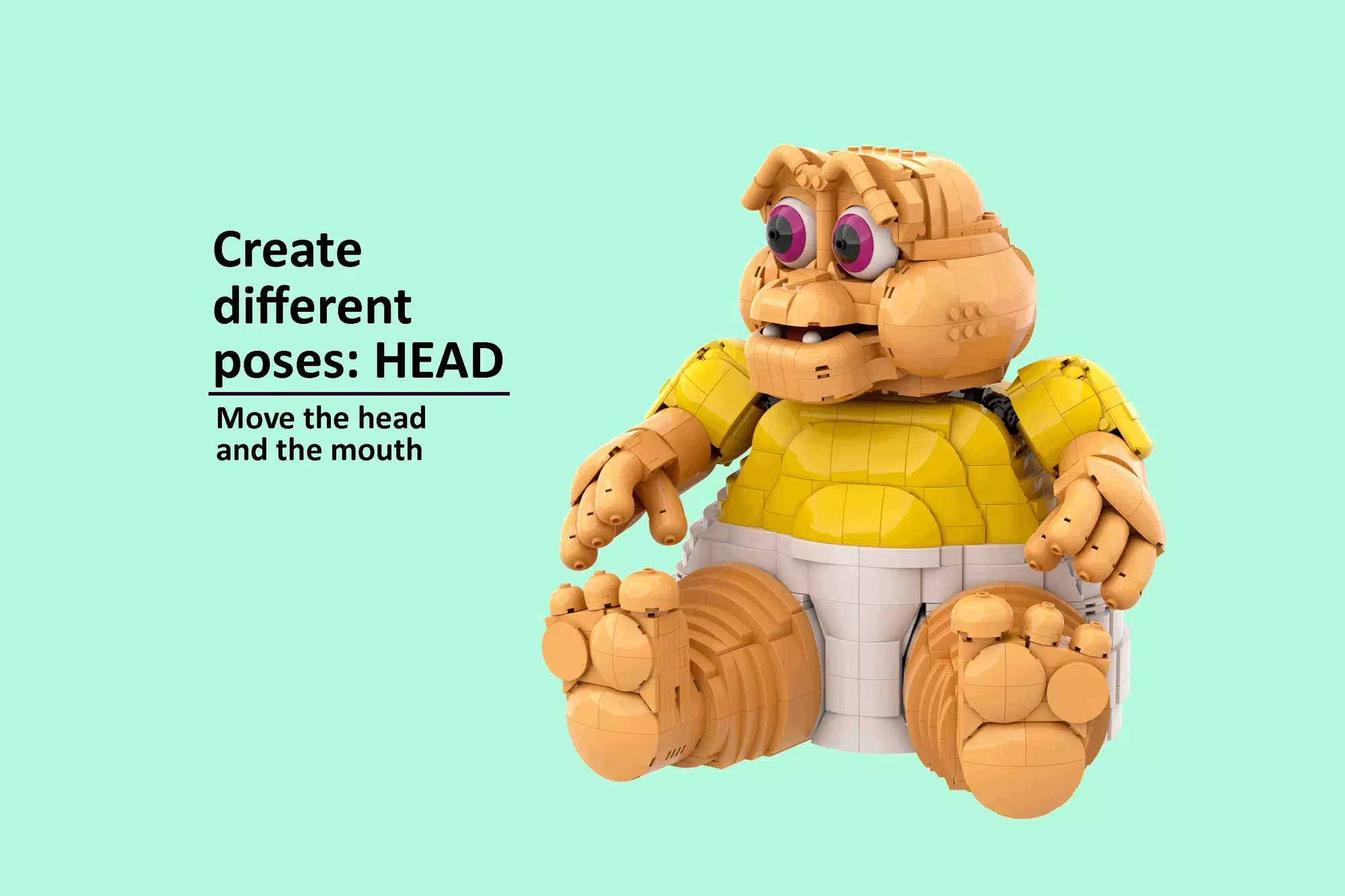 Baby Sinclair from Dinosaurs Gets Adorable LEGO® Ideas Treatment ,  detail view