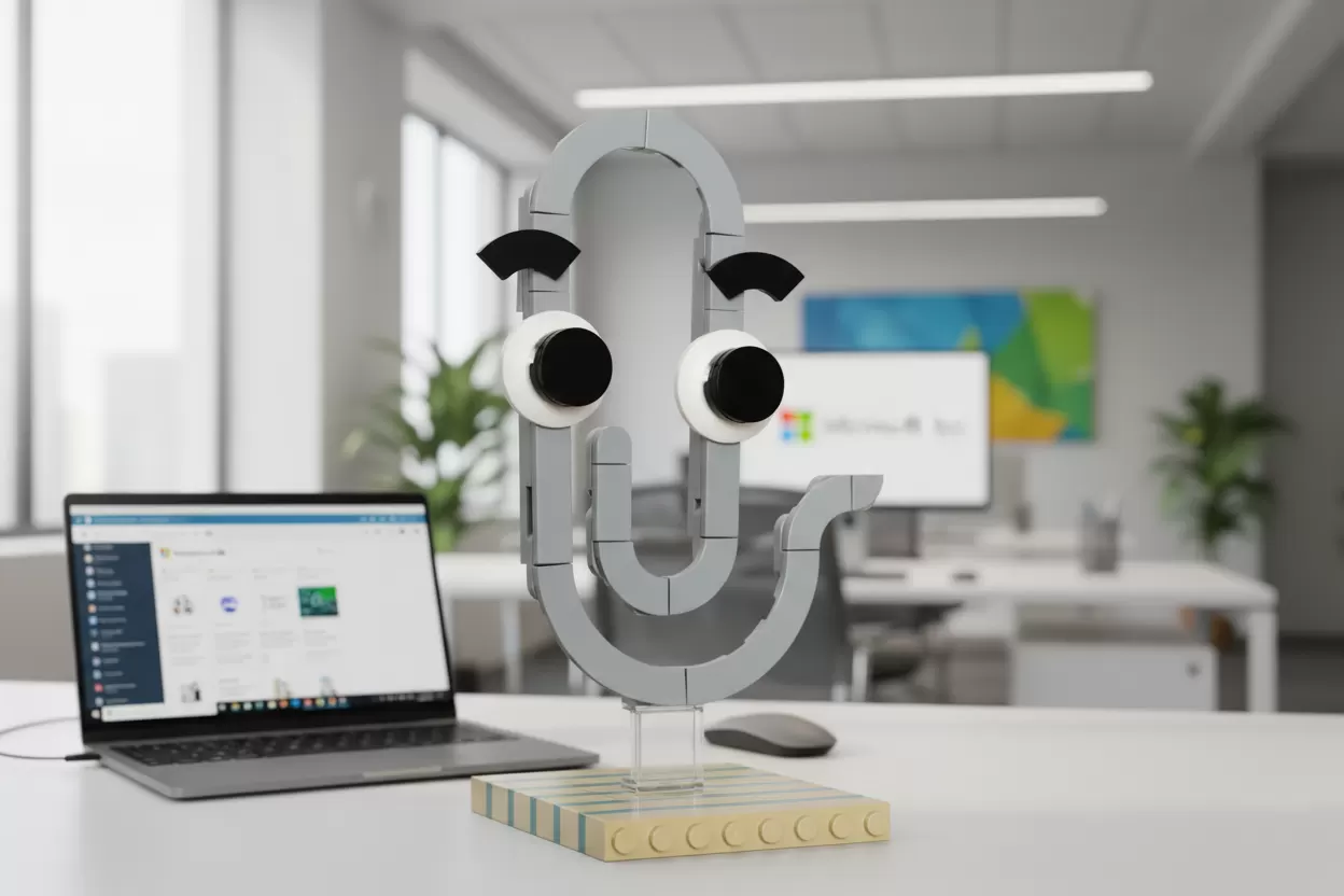 LEGO® Ideas Clippy: o clip mais irritante da Microsoft renasce em tijolos
