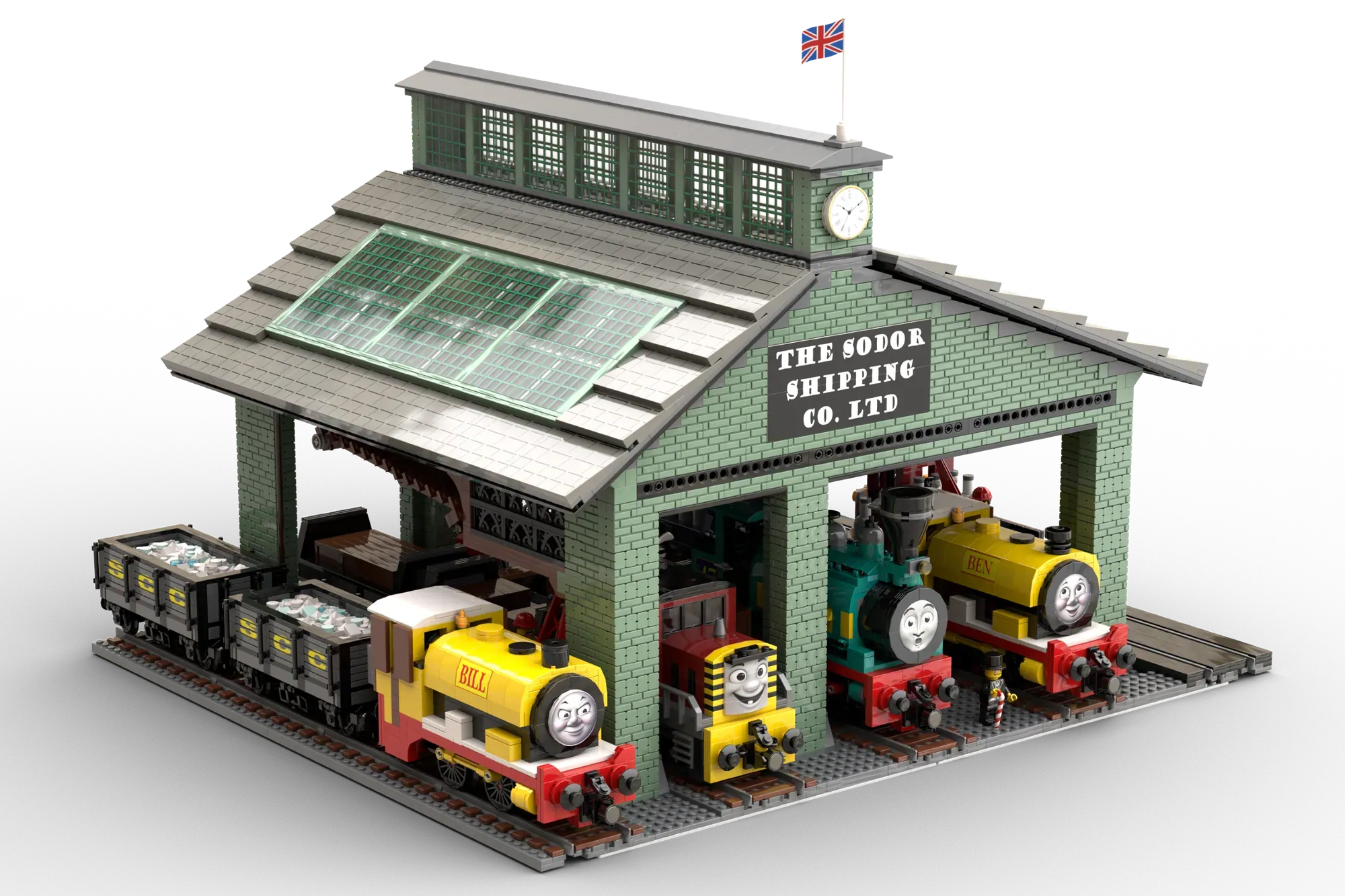 Brendam Docks Freight Station - A LEGO® Ideas Ode to Thomas & Friends