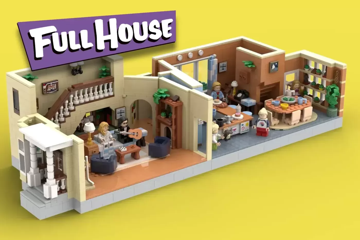 Set Full House de LEGO® Ideas Alcança os 10.000 Apoiantes com a Icónica Casa da Família Tanner