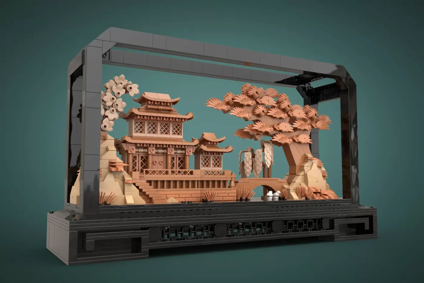 Chinese Cork Carving Art Hits 10,000 Supporters - A Miniature Masterpiece in Warm LEGO® Tones (10000) — chinese cork carvi…