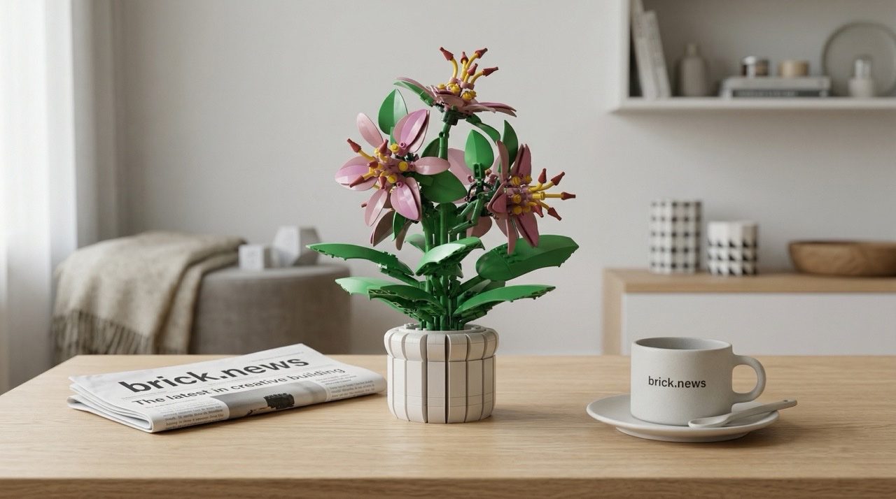 LEGO® Pink Lily Botanical Display Hits 10,000 Supporters on Ideas Platform