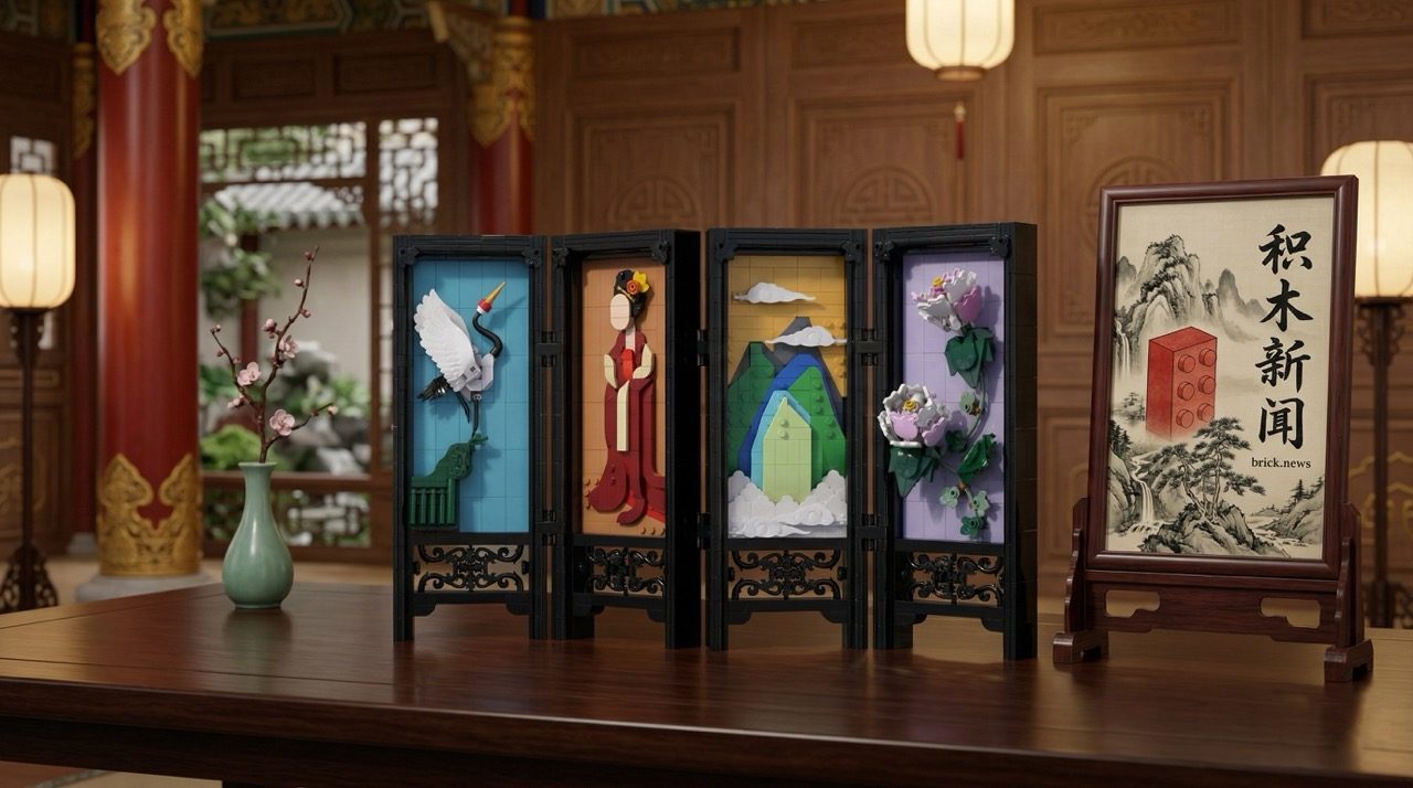 Chinese Folding Screen: o biombo tradicional chinês que quase salta do LEGO® Ideas