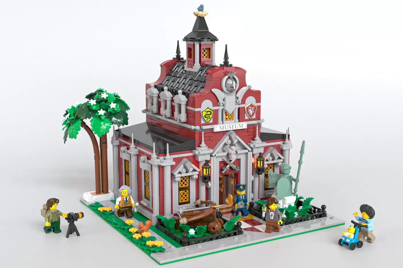 This 2,562-Piece LEGO® Medieval Museum Puts Castle Knights on Display
