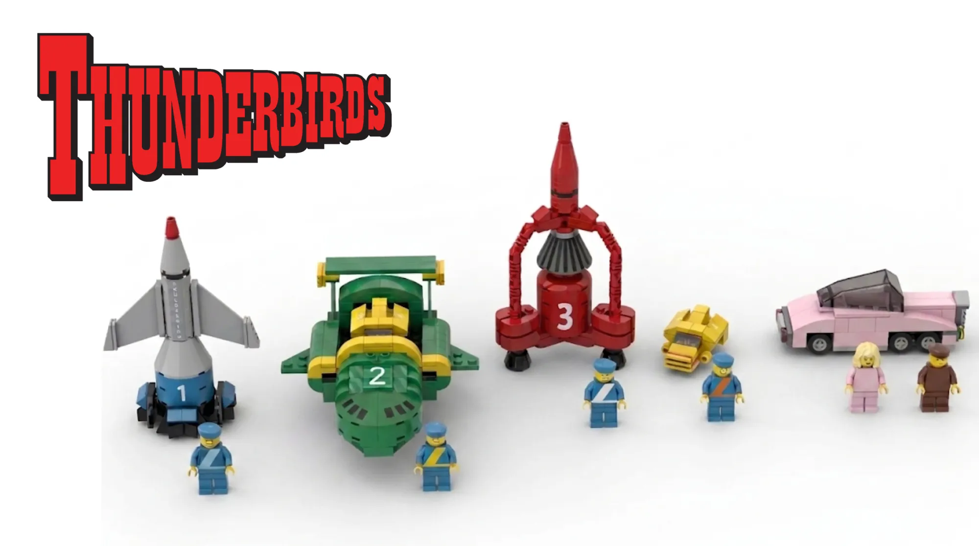 Thunderbirds Are Go on LEGO® Ideas - Tracy Island Launches All Five Rescue Craft