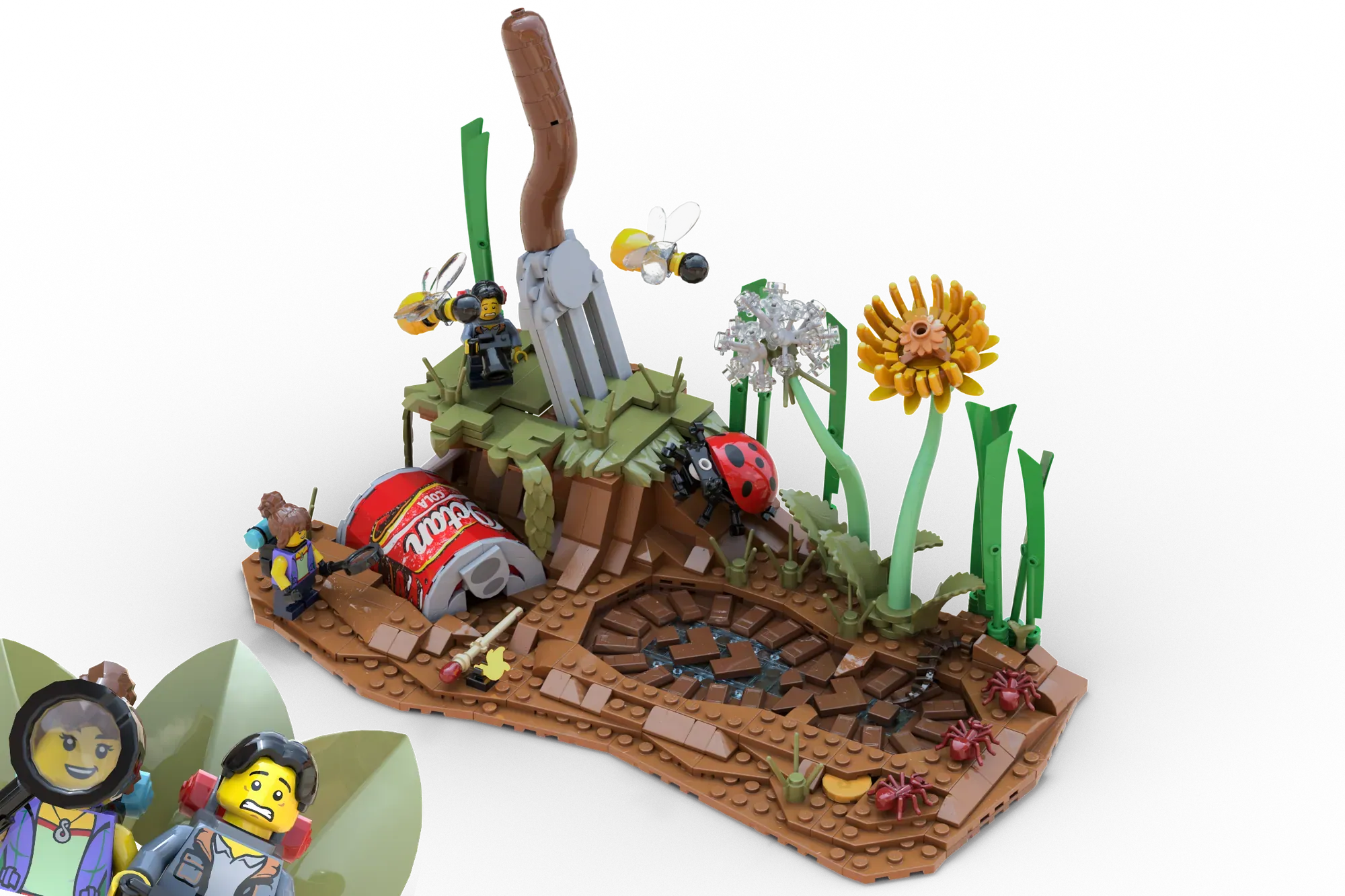 Garden Explorers - A LEGO® Ideas Diorama That Shrinks You Down to Ant Size