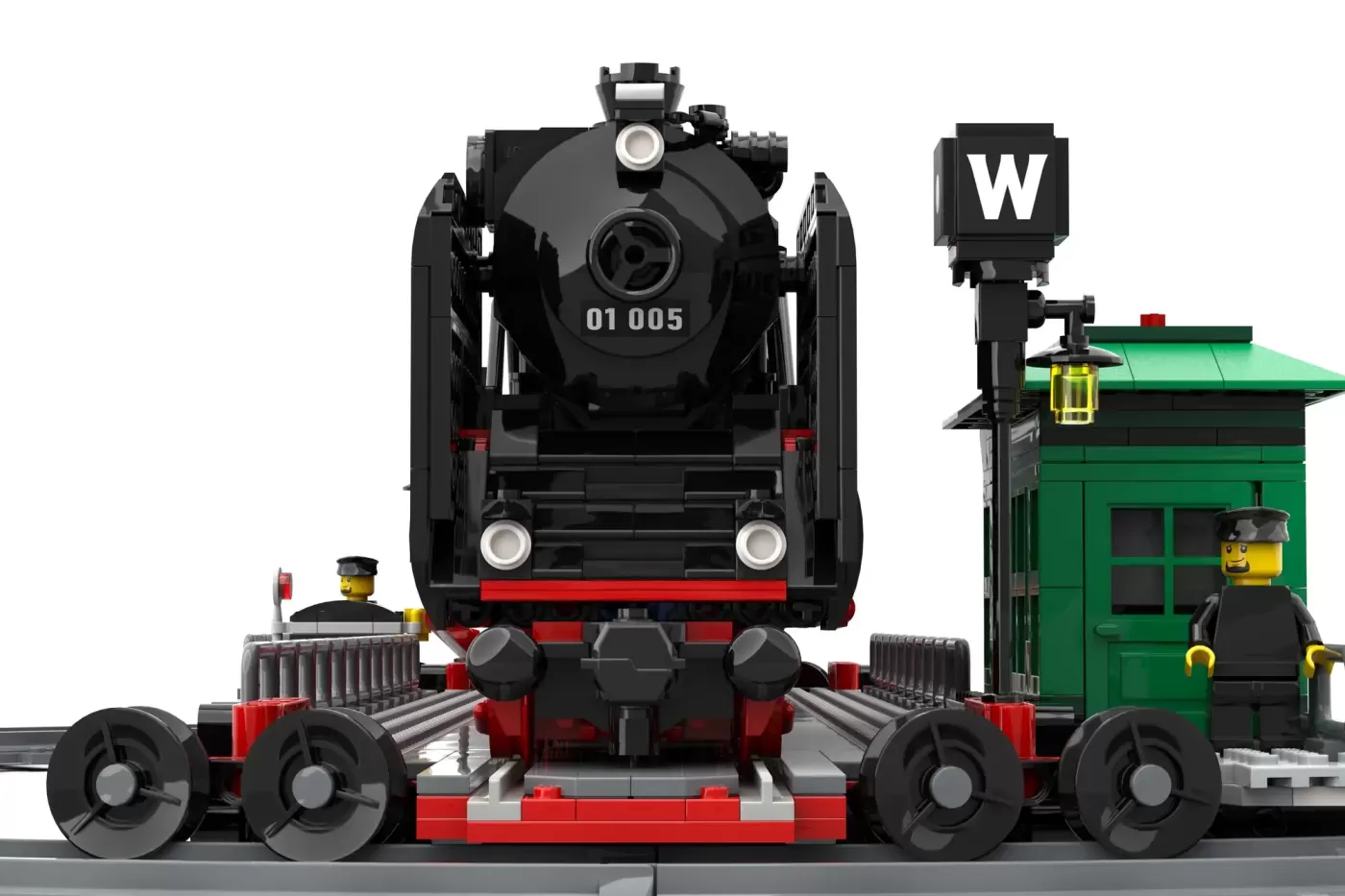 German Steam Train BR01 Series Celebrates 100 Years with LEGO® Ideas Turntable Model — build progress