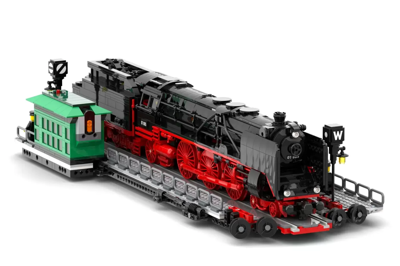 German Steam Train BR01 Series Celebrates 100 Years with LEGO® Ideas Turntable Model — brick.news