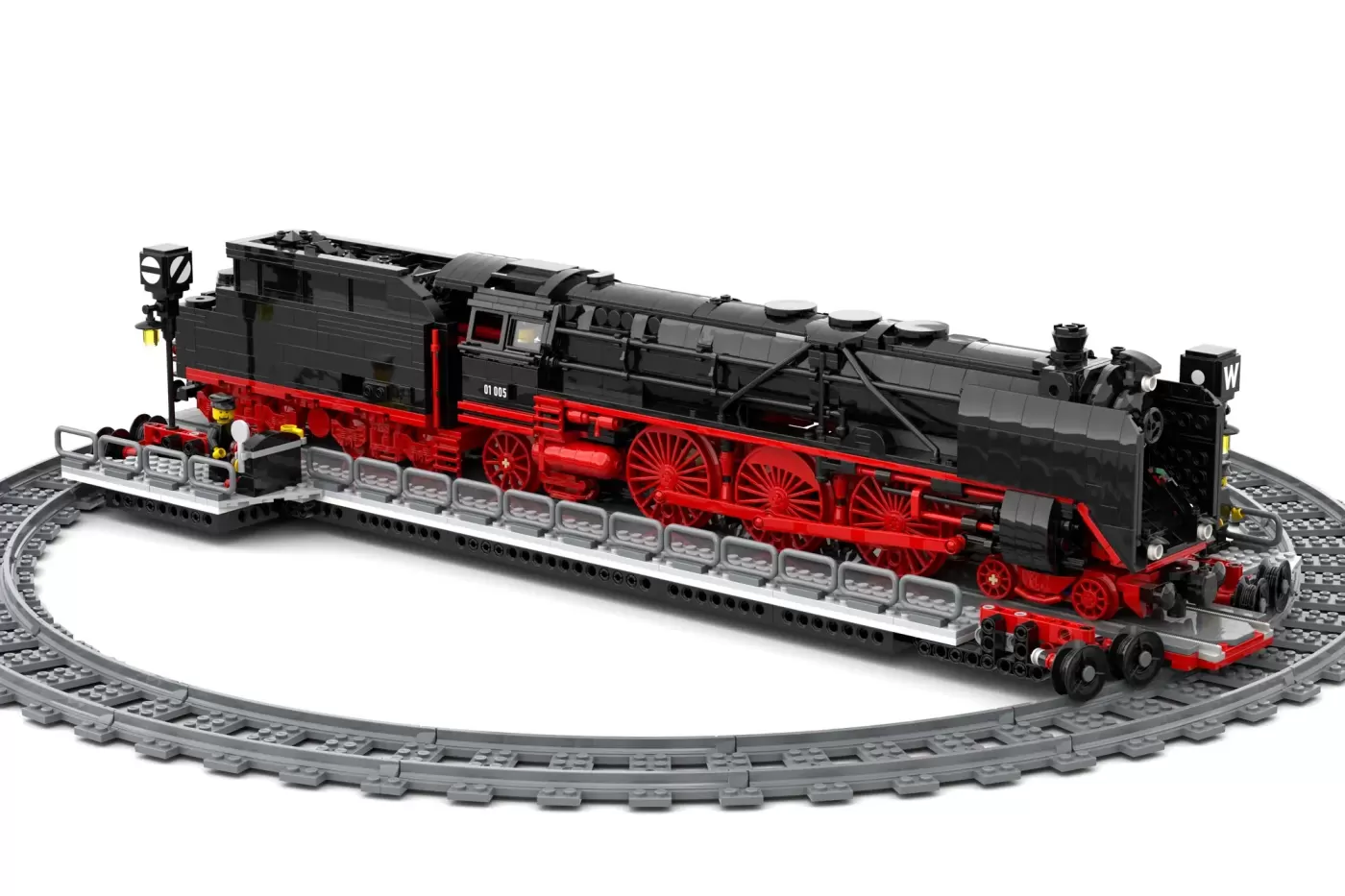 German Steam Train BR01 Series Celebrates 100 Years with LEGO® Ideas Turntable Model — build progress