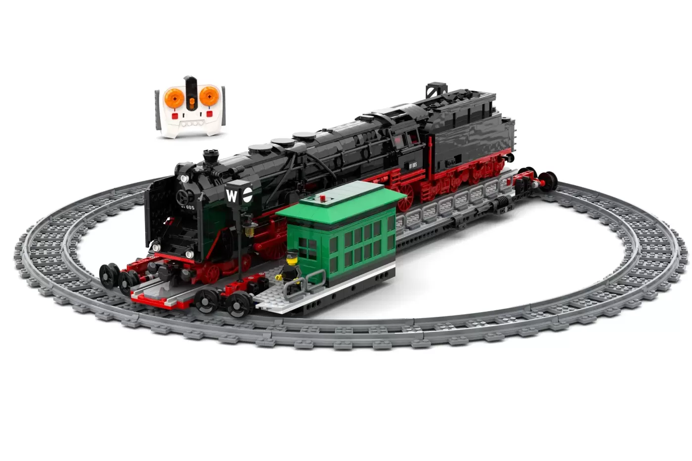 German Steam Train BR01 Series Celebrates 100 Years with LEGO® Ideas Turntable Model — detail view