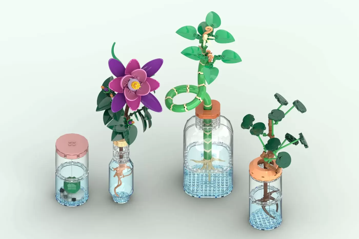 Hydroponic Collection - Four Plant Displays That Hit 10,000 LEGO® Ideas Supporters (10000) — brick.news