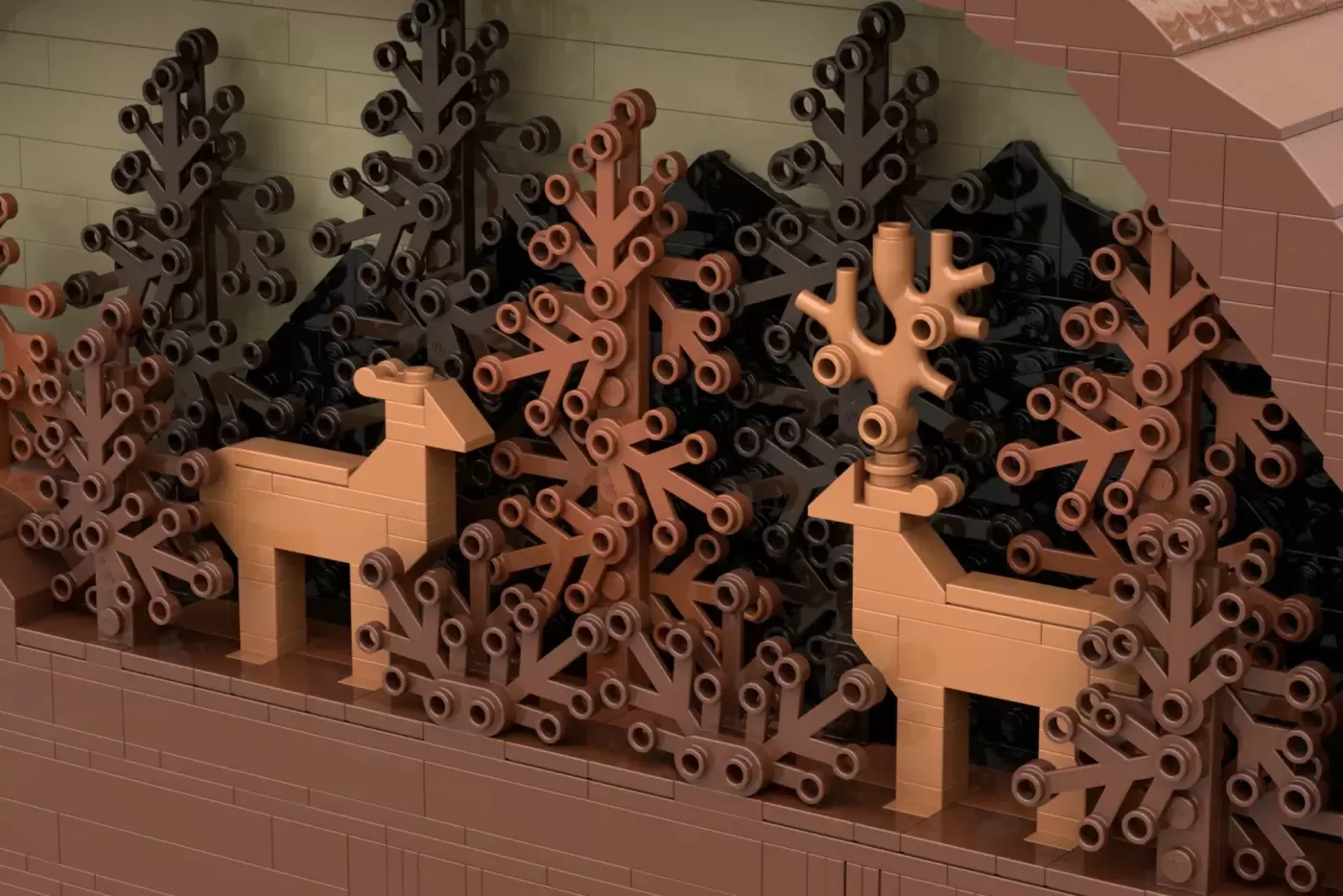 LEGO® Ideas Bear Statue Project Reaches 10K Supporters - Nature Meets Bricks — close-up