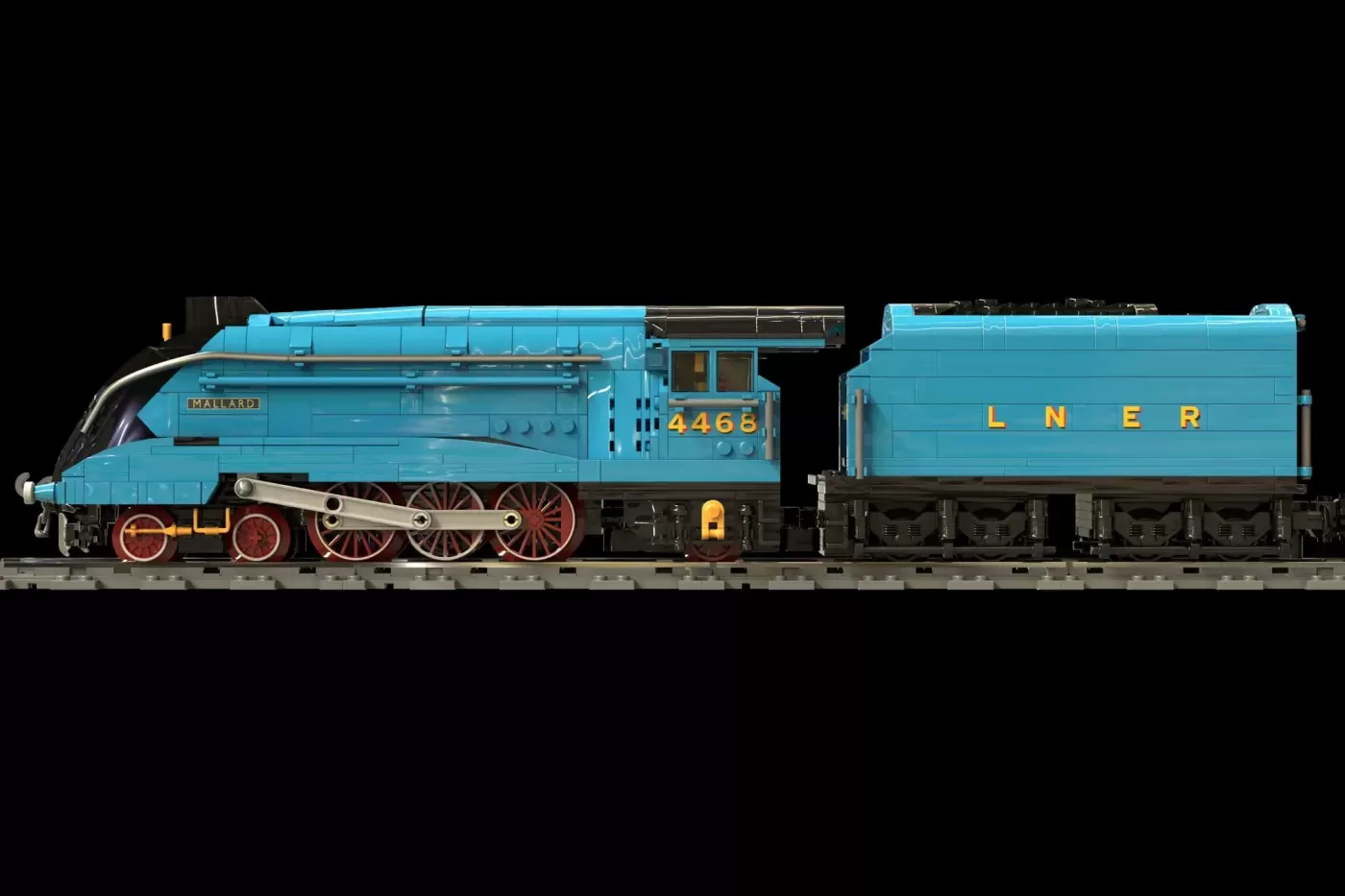 LEGO® Ideas Mallard Steam Train Project Reaches 10,000 Supporters (10000) ,  close-up