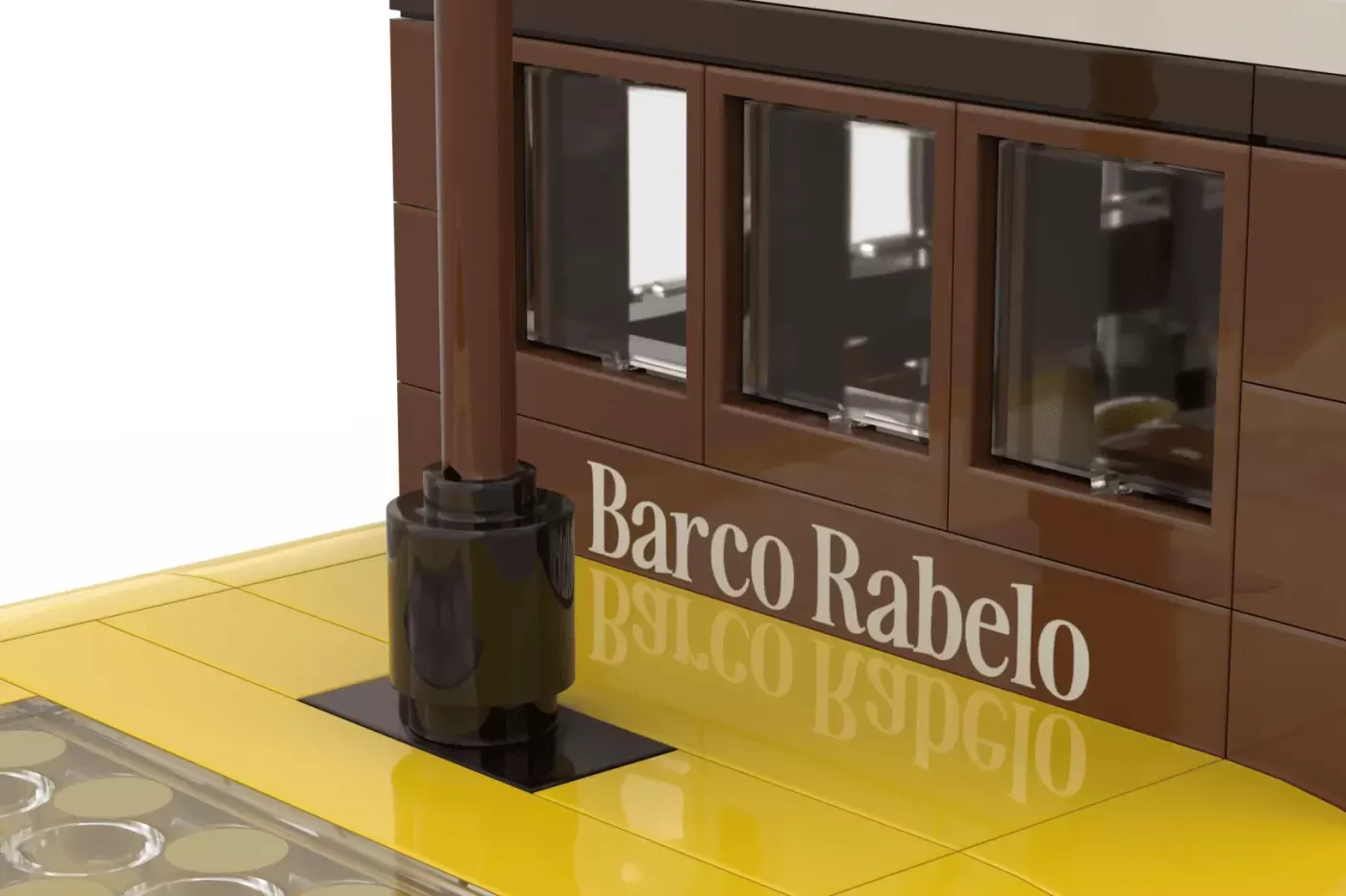 LEGO® Ideas Rabelo Boat Brings Portuguese Maritime Heritage to Life ,  side view