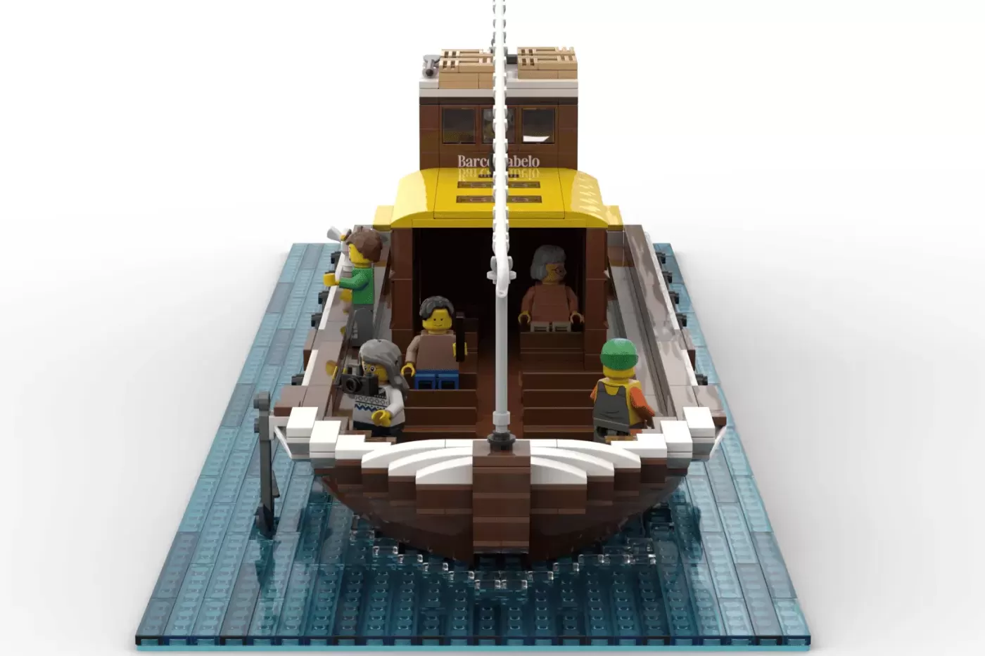 LEGO® Ideas Rabelo Boat Brings Portuguese Maritime Heritage to Life ,  finished model