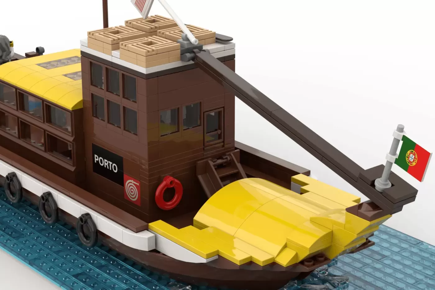 LEGO® Ideas Rabelo Boat Brings Portuguese Maritime Heritage to Life ,  contents