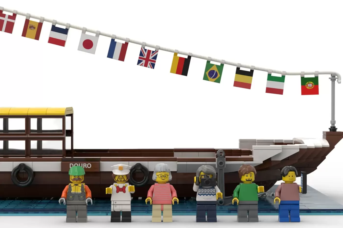 LEGO® Ideas Rabelo Boat Brings Portuguese Maritime Heritage to Life ,  build progress