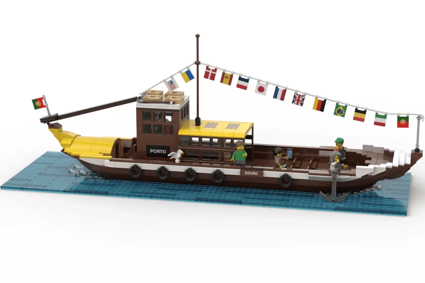 LEGO® Ideas Rabelo Boat Brings Portuguese Maritime Heritage to Life ,  brick.news
