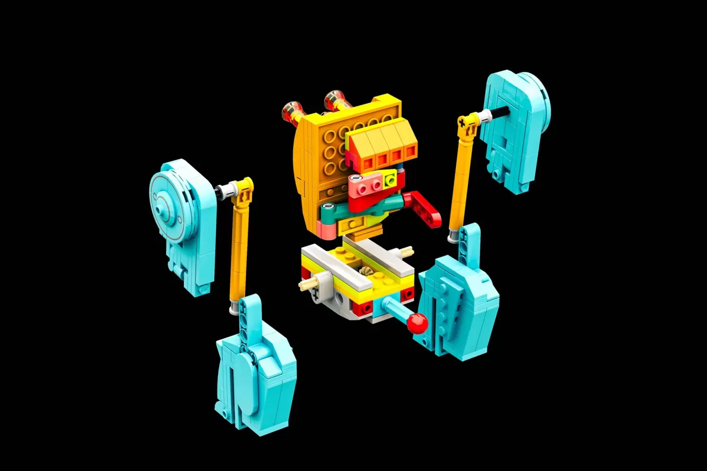 LEGO® Ideas Retro Tin Toy Robot Brings 1950s Sci-Fi Dreams to Life — side view