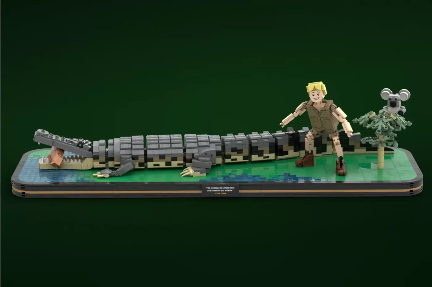 LEGO® Ideas Steve Irwin Crocodile Hunter Set Reaches 10,000 Supporters (10000) ,  brick.news