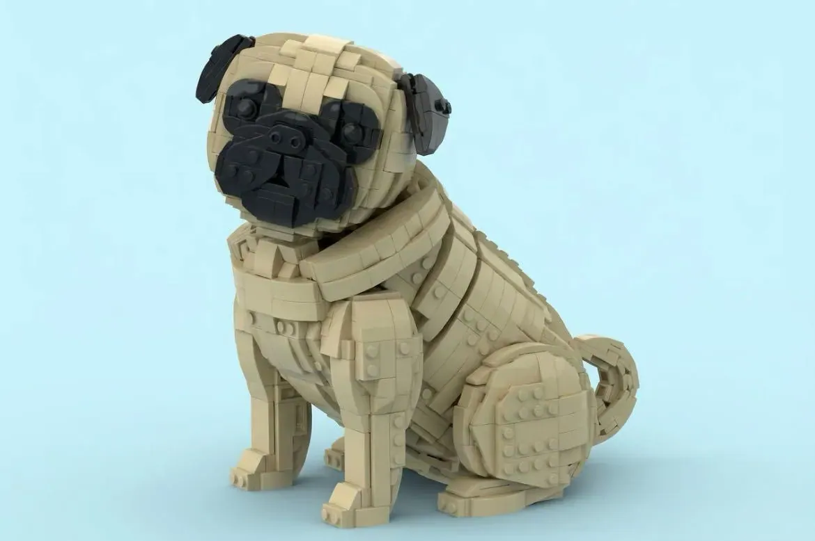 LEGO® Pug Takes a Sit on Ideas Platform - This Chunky Canine Needs Your Support , brick.news