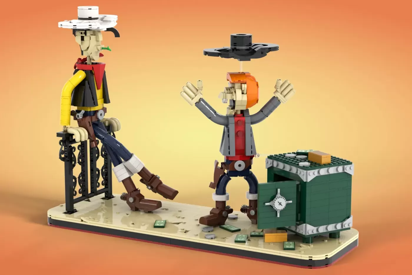 Lucky Luke em LEGO® Ideas - o cowboy que dispara mais rápido que a sombra em 1500 peças