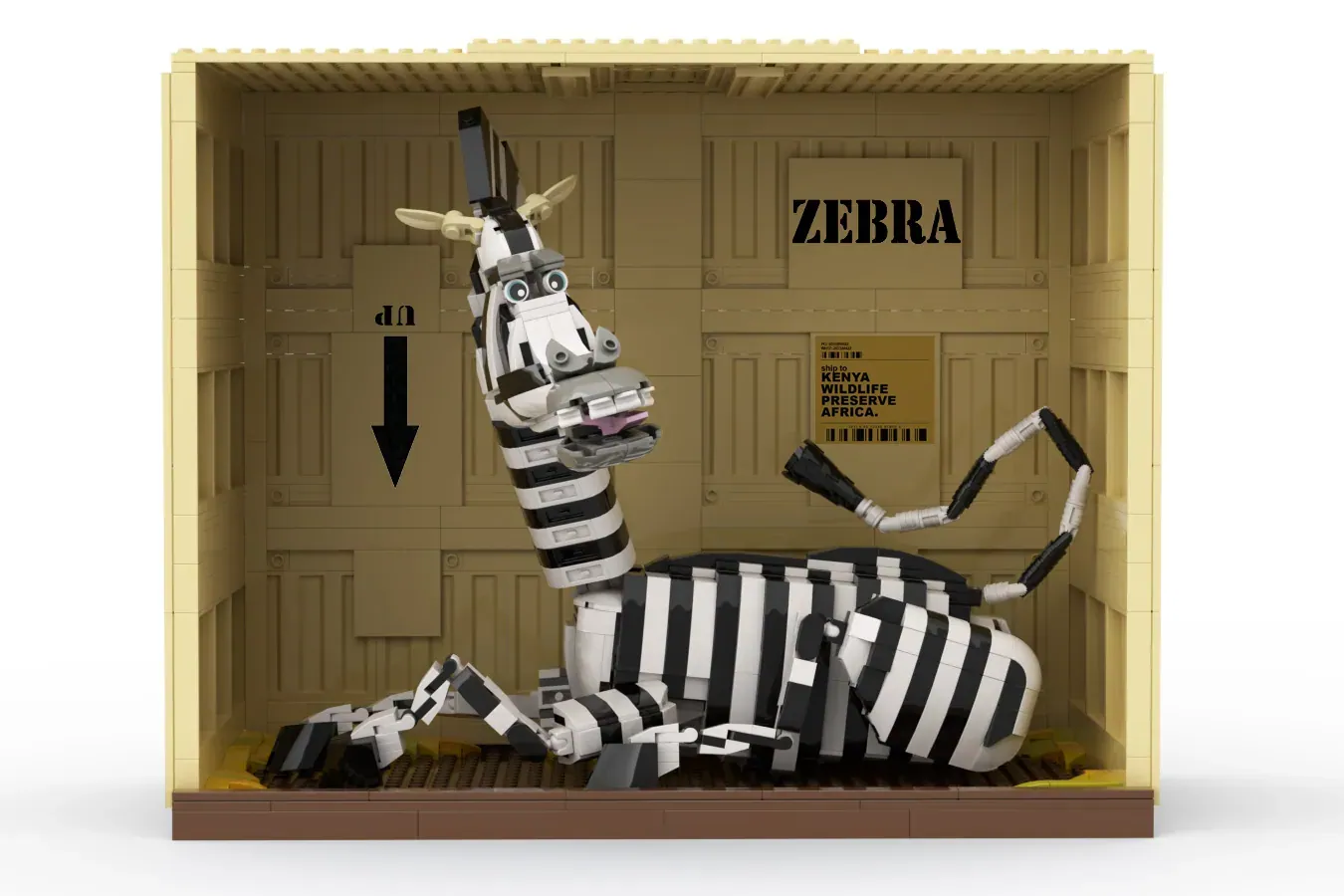 Marty the Zebra em LEGO® Ideas - o herói de Madagascar em 1438 peças e todo articulado