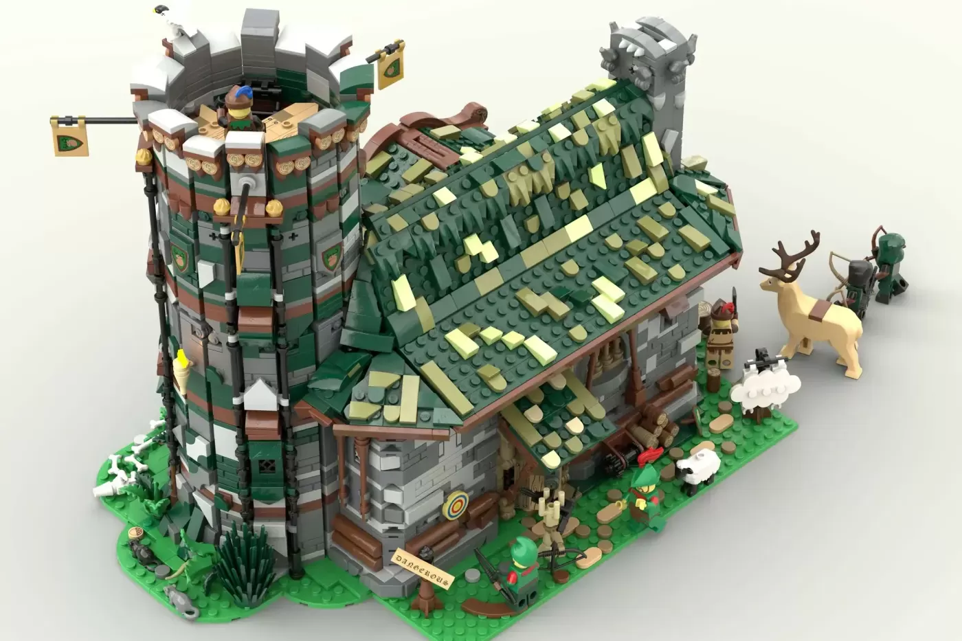 Medieval Hunter's Hut LEGO® Ideas Set Reaches 10,000 Supporters with Epic Castle Design (10000) — medieval hunters hut leg…