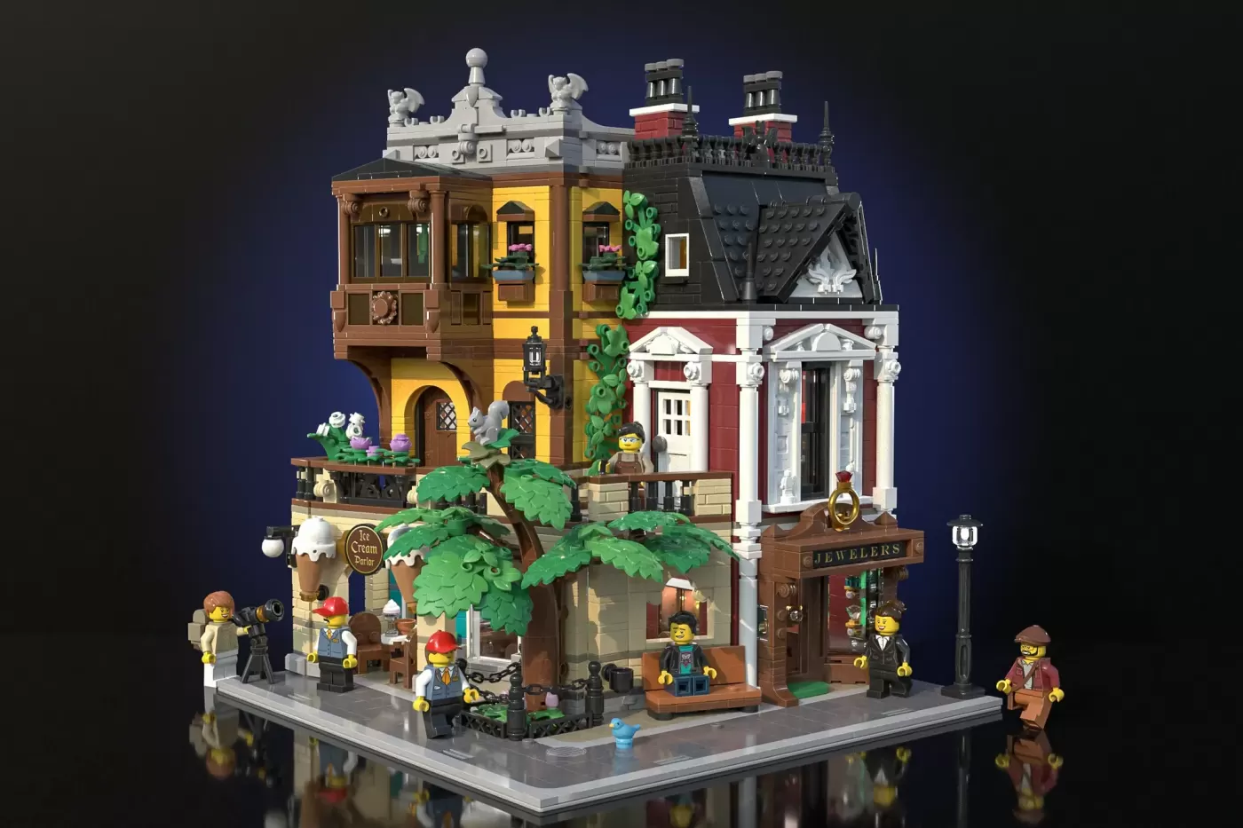 Mulberry Corner LEGO® Ideas Project Captures Urban Life with Modular Victorian Design