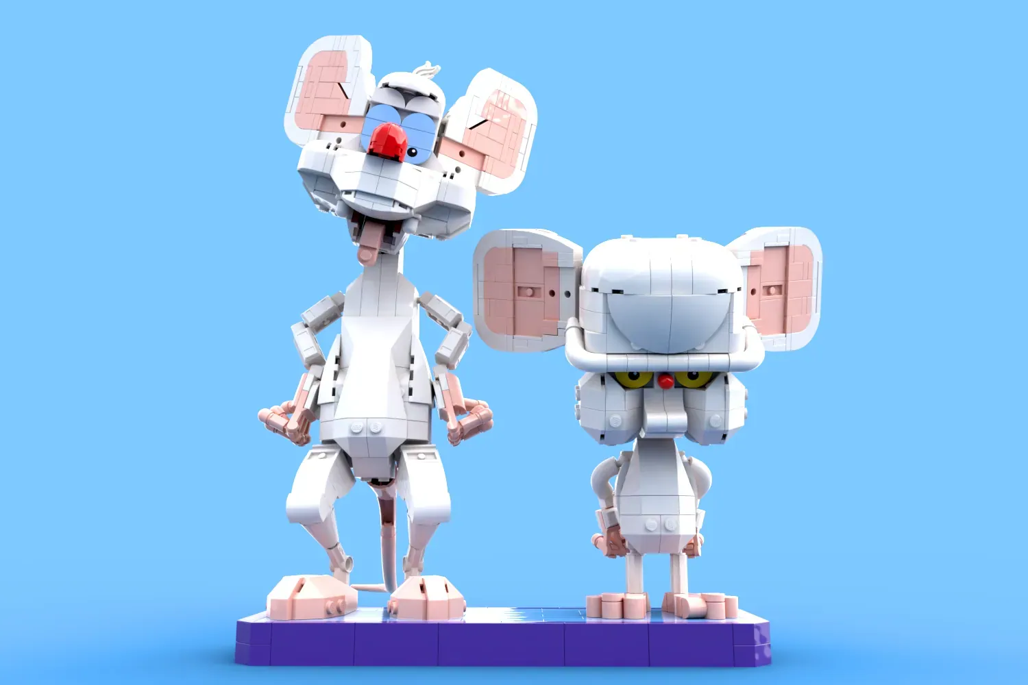 Pinky and the Brain em LEGO® Ideas - os ratos que sonham dominar o mundo em grande escala