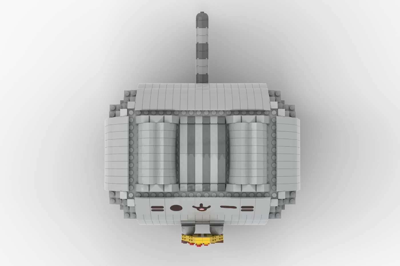 Pusheen With Pizza LEGO® Ideas Set Reaches 10,000 Supporters and Heads to Review (10000) — contents