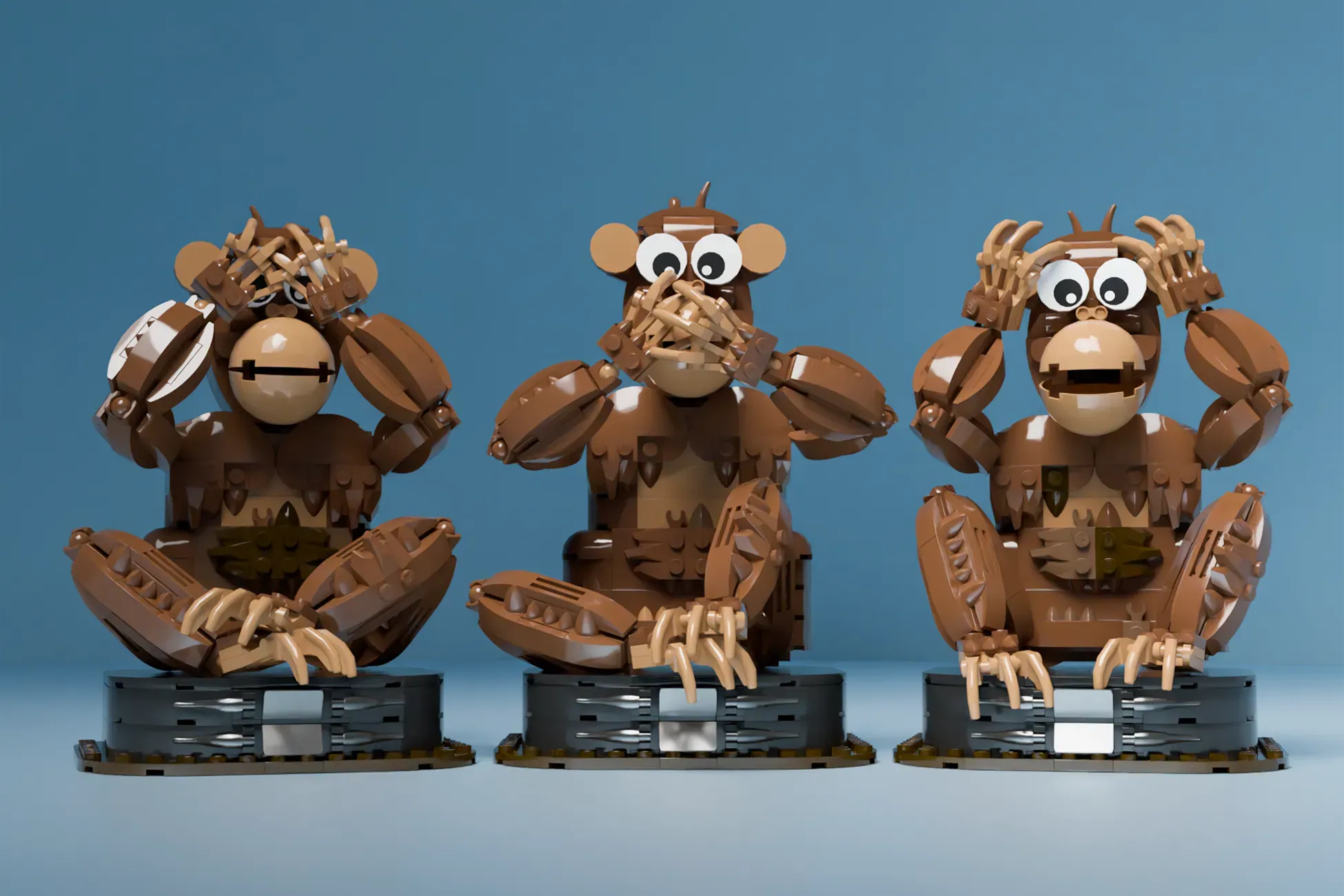 See No Evil in Brick Form - The Three Wise Monkeys Hit LEGO® Ideas