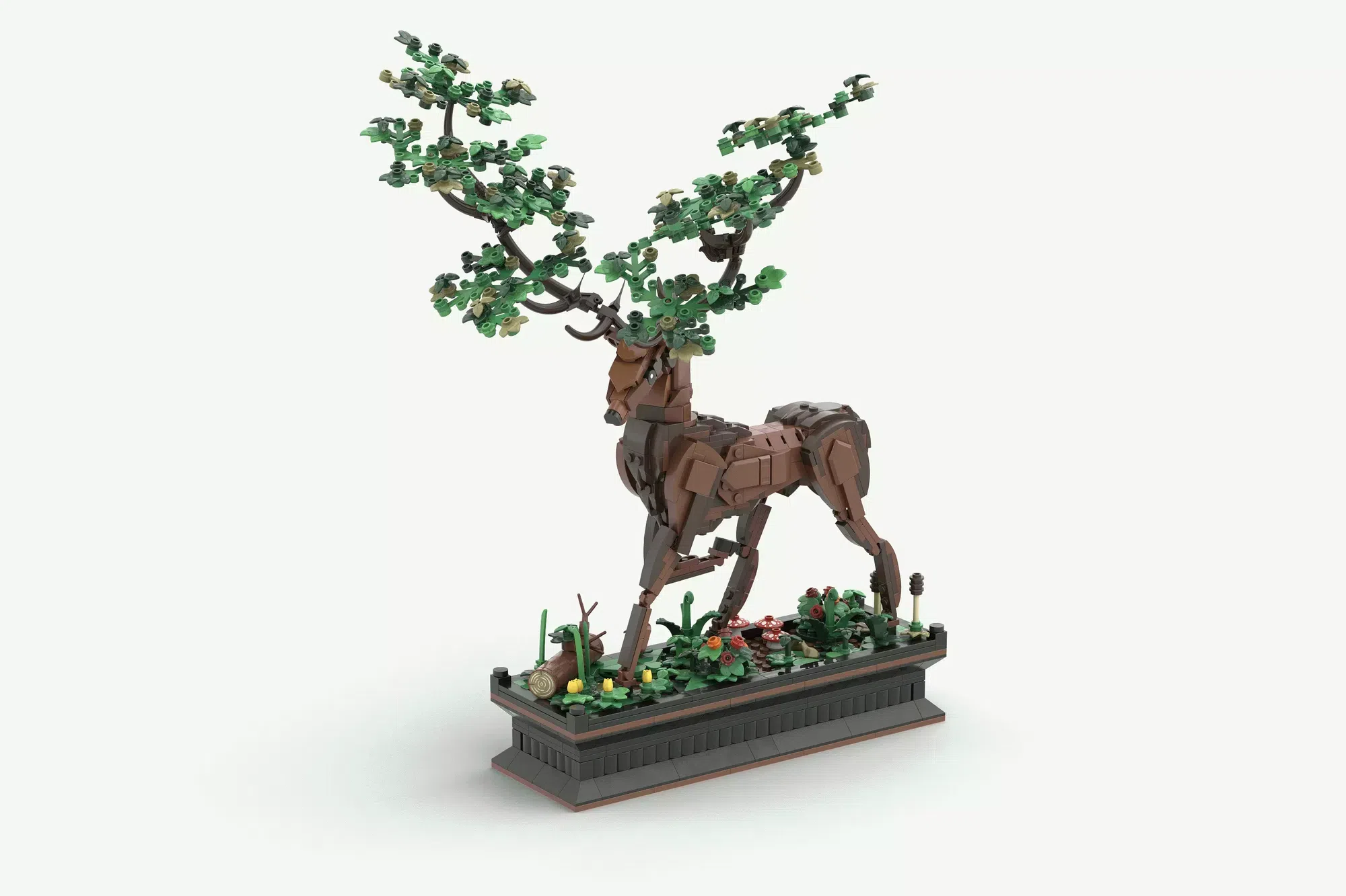 The Stag of Seasons em LEGO® Ideas - o veado nórdico que troca de hastes conforme as estações