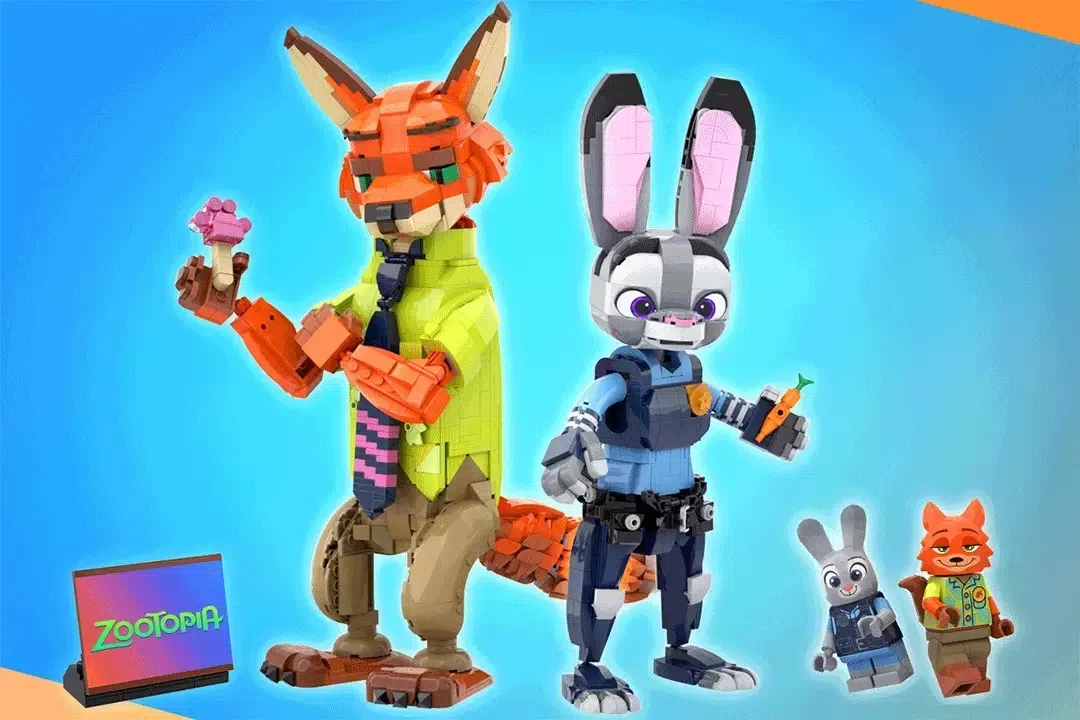 This 1,444-Piece LEGO® Zootopia Build Puts Judy and Nick in Brick Form