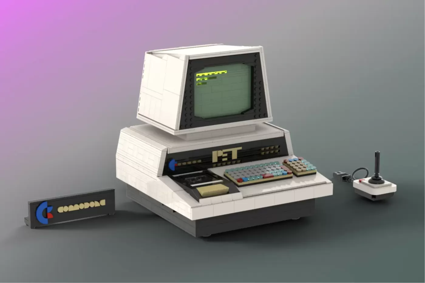 This 2,800-Piece LEGO® Commodore PET 2001 Opens Up to Reveal a Brick-Built Motherboard
