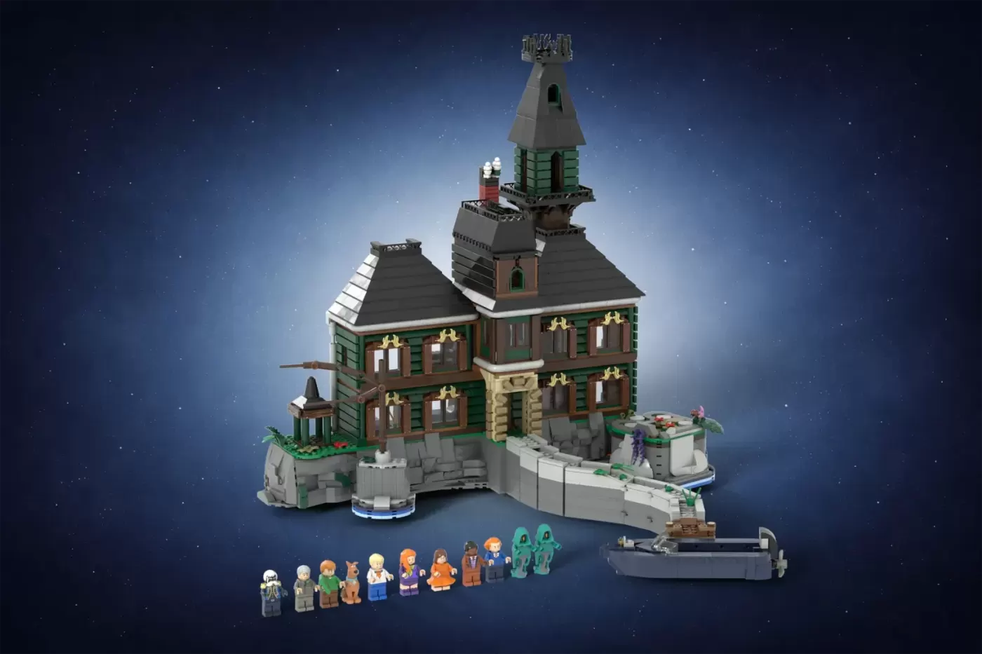 This 3,333-Piece Scooby Doo Haunted Mansion Just Hit 10,000 LEGO® Ideas Supporters
