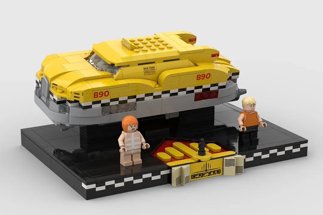 This LEGO® Fifth Element Taxi Recreates the Coolest Flying Cab in Sci-Fi